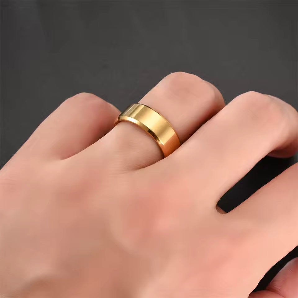 Elegant Brushed Finish Ring