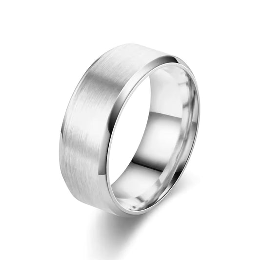 Elegant Brushed Finish Ring
